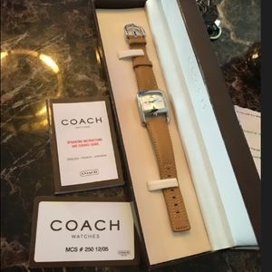 Leather Coach Watch